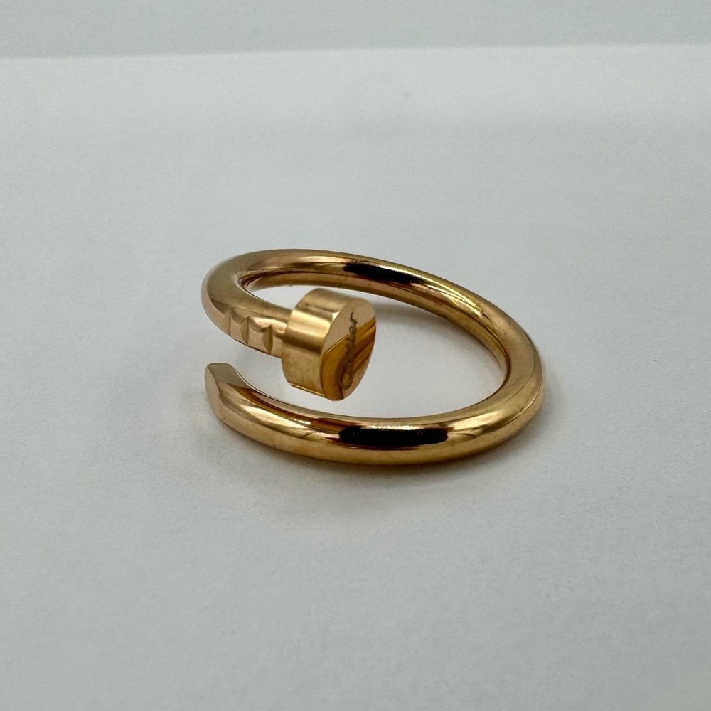 Rose gold nail ring